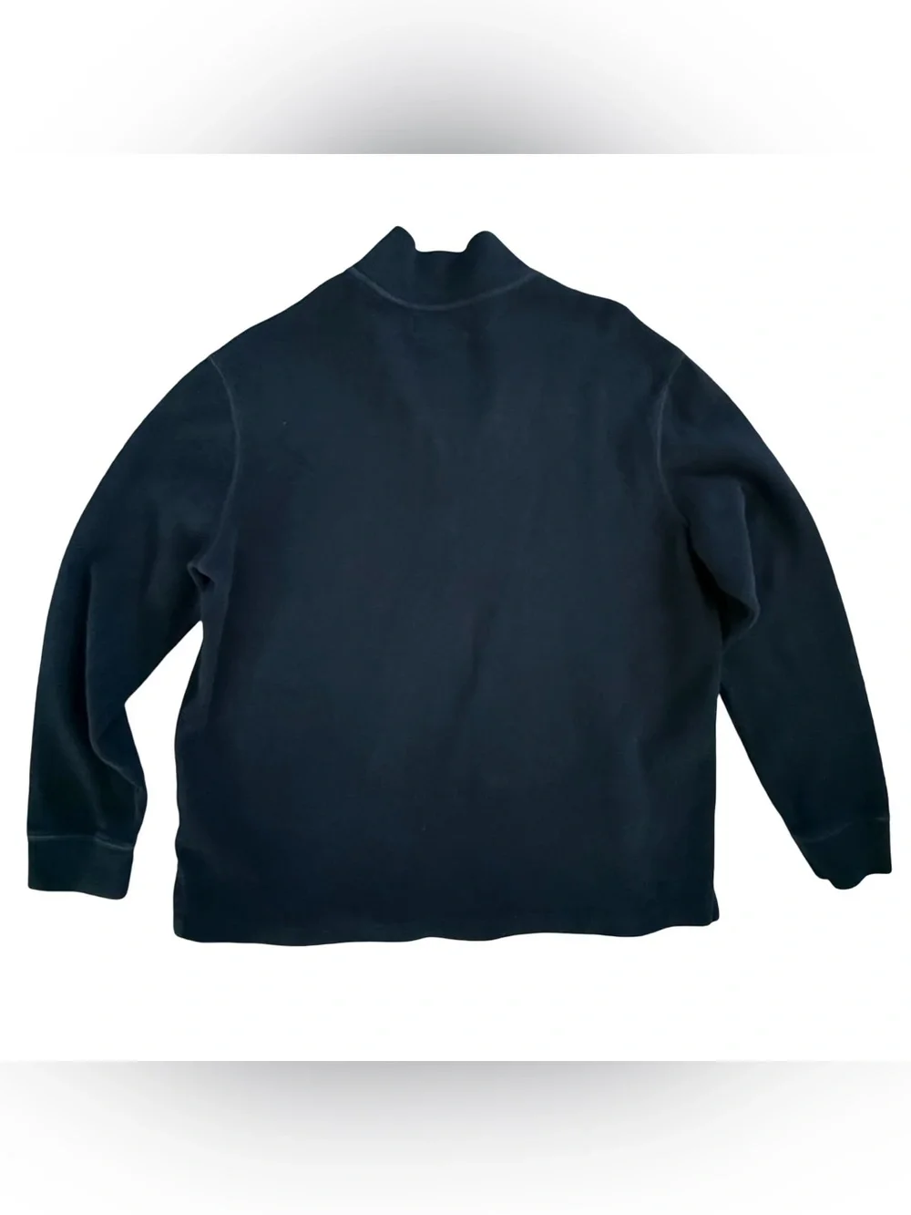 Polo Ralph Lauren Black Quarter Zip Pullover Sweater Red Pony Men’s Large